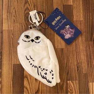 Vera Bradley Harry Potter Forbidden Forest Hedwig White Owl Bag Charm Key Ring